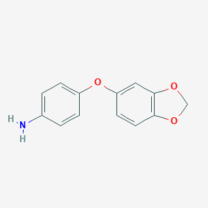 molecular formula C13H11NO3 B479686 4-(Benzo[1,3]dioxol-5-yloxy)-phenylamine CAS No. 117401-33-9