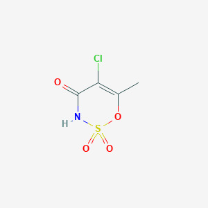 molecular formula C4H4ClNO4S B047969 5-氯-6-甲基-1,2,3-恶噻嗪-4(3H)-酮 2,2-二氧化物 CAS No. 72827-08-8