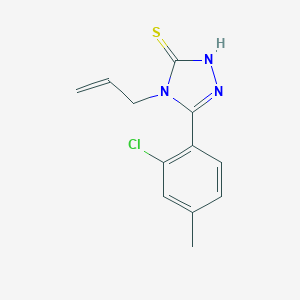molecular formula C12H12ClN3S B479692 4-allyl-5-(2-chloro-4-methylphenyl)-4H-1,2,4-triazole-3-thiol CAS No. 857495-78-4