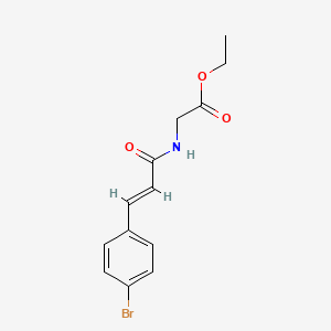 molecular formula C13H14BrNO3 B4797210 ethyl N-[3-(4-bromophenyl)acryloyl]glycinate 
