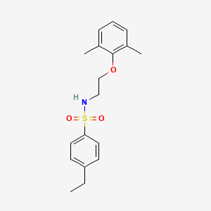 molecular formula C18H23NO3S B4797471 N-[2-(2,6-dimethylphenoxy)ethyl]-4-ethylbenzenesulfonamide 