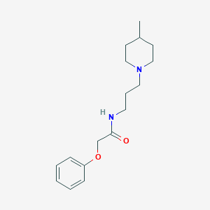 molecular formula C17H26N2O2 B4797508 N-[3-(4-methyl-1-piperidinyl)propyl]-2-phenoxyacetamide 