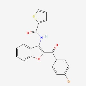 molecular formula C20H12BrNO3S B4798119 N-[2-(4-bromobenzoyl)-1-benzofuran-3-yl]-2-thiophenecarboxamide 