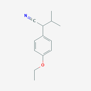 molecular formula C13H17NO B047982 2-(4-Ethoxyphenyl)-3-methylbutanenitrile CAS No. 120352-98-9