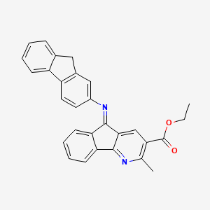 molecular formula C29H22N2O2 B4798215 ETHYL (5Z)-5-[(9H-FLUOREN-2-YL)IMINO]-2-METHYL-5H-INDENO[1,2-B]PYRIDINE-3-CARBOXYLATE 