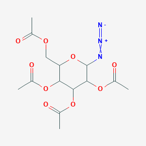 molecular formula C₁₄H₁₉N₃O₉ B047991 2,3,4,6-Tetra-O-acetyl-beta-D-glucopyranosyl azide CAS No. 13992-25-1