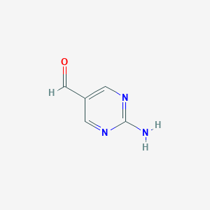 molecular formula C5H5N3O B047992 2-Aminopyrimidine-5-carbaldehyde CAS No. 120747-84-4