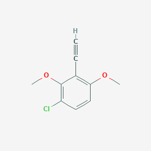 molecular formula C10H9ClO2 B047994 1-Chloro-3-ethynyl-2,4-dimethoxybenzene CAS No. 124979-30-2