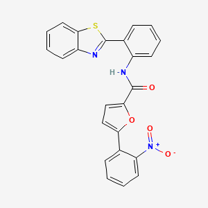 molecular formula C24H15N3O4S B4799720 N-[2-(1,3-benzothiazol-2-yl)phenyl]-5-(2-nitrophenyl)-2-furamide 