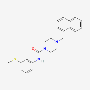 molecular formula C23H25N3OS B4799775 N-[3-(METHYLSULFANYL)PHENYL]-4-[(NAPHTHALEN-1-YL)METHYL]PIPERAZINE-1-CARBOXAMIDE 