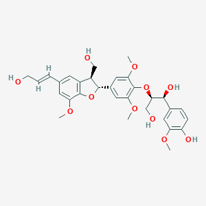 molecular formula C31H36O11 B047999 erythro-Guaiacylglycerol-beta-O-4'-dehydrodisinapyl ether CAS No. 613684-55-2