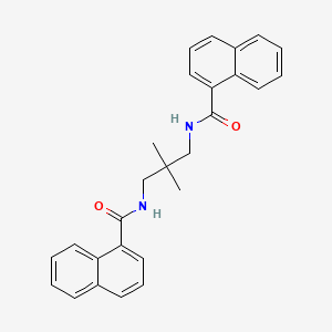 molecular formula C27H26N2O2 B4799965 N,N'-(2,2-DIMETHYL-1,3-PROPANEDIYL)DI(1-NAPHTHAMIDE) 