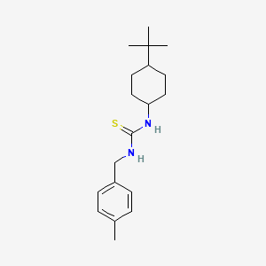 molecular formula C19H30N2S B4799984 N-(4-tert-butylcyclohexyl)-N'-(4-methylbenzyl)thiourea 