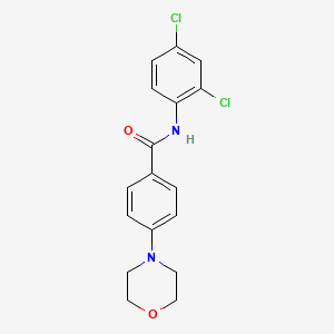 molecular formula C17H16Cl2N2O2 B4800311 N-(2,4-dichlorophenyl)-4-(4-morpholinyl)benzamide 