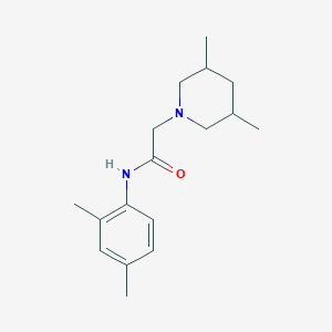 molecular formula C17H26N2O B4800435 N-(2,4-dimethylphenyl)-2-(3,5-dimethylpiperidin-1-yl)acetamide 