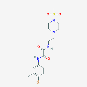 N'-(4-bromo-3-methylphenyl)-N-[2-(4-methylsulfonylpiperazin-1-yl)ethyl]oxamide