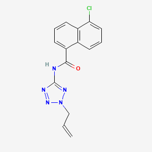 molecular formula C15H12ClN5O B4800524 N-(2-allyl-2H-tetrazol-5-yl)-5-chloro-1-naphthamide 