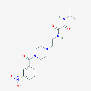 N~1~-[2-(4-{3-nitrobenzoyl}-1-piperazinyl)ethyl]-N~2~-isopropylethanediamide