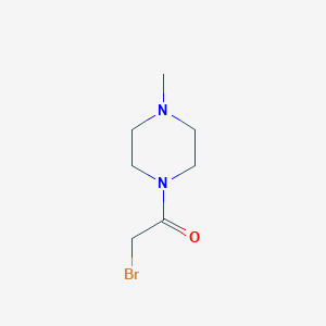 molecular formula C7H13BrN2O B048008 2-溴-1-(4-甲基哌嗪-1-基)乙酮 CAS No. 112257-15-5