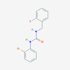molecular formula C14H12BrFN2O B4800806 N-(2-bromophenyl)-N'-(2-fluorobenzyl)urea 