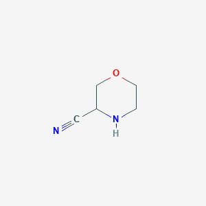 molecular formula C5H8N2O B048010 Morpholine-3-carbonitrile CAS No. 97039-63-9