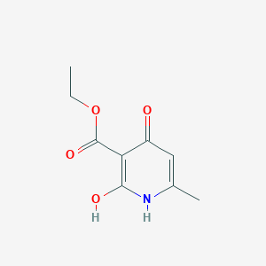 molecular formula C9H11NO4 B048011 Ethyl 2,4-dihydroxy-6-methylnicotinate CAS No. 10350-10-4