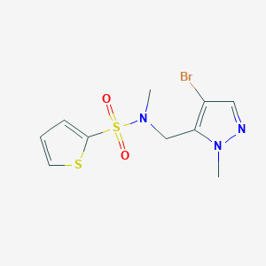 molecular formula C10H12BrN3O2S2 B4801162 N-[(4-bromo-1-methyl-1H-pyrazol-5-yl)methyl]-N-methyl-2-thiophenesulfonamide 