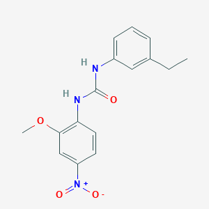 molecular formula C16H17N3O4 B4801186 N-(3-ethylphenyl)-N'-(2-methoxy-4-nitrophenyl)urea 