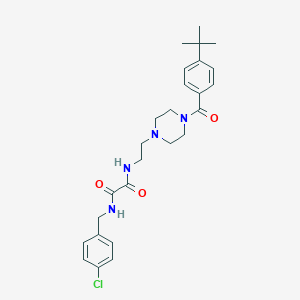 molecular formula C26H33ClN4O3 B480122 N-(2-{4-[(4-tert-butylphenyl)carbonyl]piperazin-1-yl}ethyl)-N'-(4-chlorobenzyl)ethanediamide CAS No. 488086-74-4