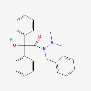 molecular formula C23H24N2O2 B4801226 N-benzyl-2-hydroxy-N',N'-dimethyl-2,2-diphenylacetohydrazide 