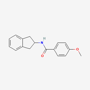 molecular formula C17H17NO2 B4801248 N-(2,3-dihydro-1H-inden-2-yl)-4-methoxybenzamide 