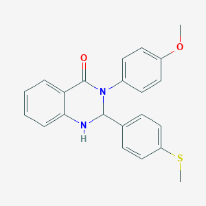 3-(4-methoxyphenyl)-2-[4-(methylsulfanyl)phenyl]-2,3-dihydro-4(1H)-quinazolinone