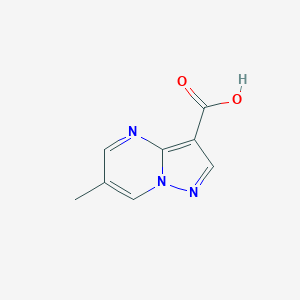 molecular formula C8H7N3O2 B048015 6-Methylpyrazolo[1,5-a]pyrimidine-3-carboxylic acid CAS No. 869941-96-8