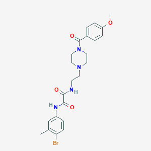 N-(4-bromo-3-methylphenyl)-N'-(2-{4-[(4-methoxyphenyl)carbonyl]piperazin-1-yl}ethyl)ethanediamide
