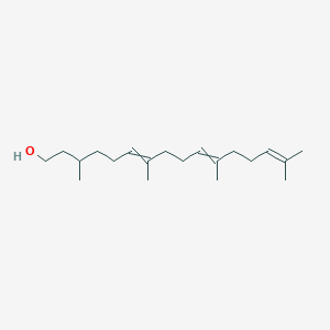 molecular formula C20H36O B048019 6,10,14-Hexadecatrien-1-ol, 3,7,11,15-tetramethyl- CAS No. 51606-80-5