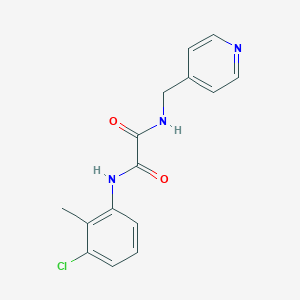 molecular formula C15H14ClN3O2 B480196 N~1~-(3-chloro-2-methylphenyl)-N~2~-(pyridin-4-ylmethyl)ethanediamide CAS No. 434295-12-2