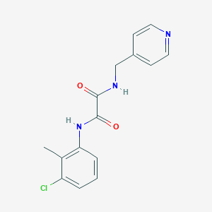 N'-(3-chloro-2-methylphenyl)-N-(pyridin-4-ylmethyl)oxamide