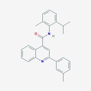 molecular formula C27H26N2O B4801979 N-[2-METHYL-6-(PROPAN-2-YL)PHENYL]-2-(3-METHYLPHENYL)QUINOLINE-4-CARBOXAMIDE 