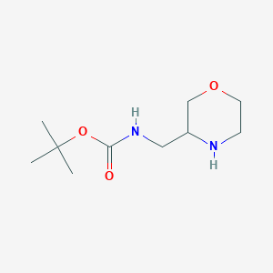 molecular formula C10H20N2O3 B048021 tert-Butyl (morpholin-3-ylmethyl)carbamate CAS No. 169750-75-8