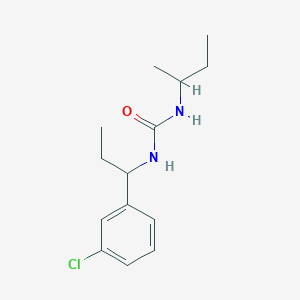 molecular formula C14H21ClN2O B4802144 N-(sec-butyl)-N'-[1-(3-chlorophenyl)propyl]urea 