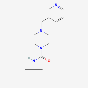 molecular formula C15H24N4O B4802160 N-TERT-BUTYL-4-[(PYRIDIN-3-YL)METHYL]PIPERAZINE-1-CARBOXAMIDE 