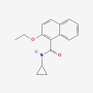 molecular formula C16H17NO2 B4802216 N-cyclopropyl-2-ethoxynaphthalene-1-carboxamide 