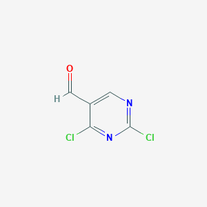 molecular formula C5H2Cl2N2O B048034 2,4-Dichloropyrimidine-5-carbaldehyde CAS No. 871254-61-4