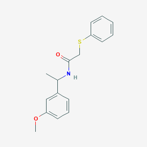 molecular formula C17H19NO2S B4803620 N-[1-(3-methoxyphenyl)ethyl]-2-(phenylsulfanyl)acetamide 