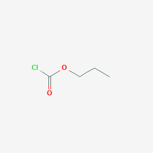 molecular formula C4H7ClO2<br>CH3(CH2)2OCOCl<br>C4H7ClO2 B048039 丙基氯甲酸酯 CAS No. 109-61-5