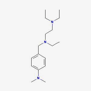 molecular formula C17H31N3 B4804278 N'-[[4-(dimethylamino)phenyl]methyl]-N,N,N'-triethylethane-1,2-diamine 
