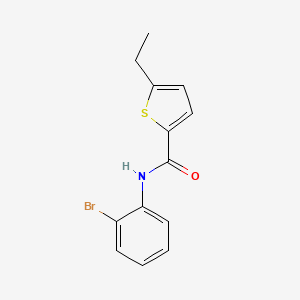 molecular formula C13H12BrNOS B4804320 N-(2-bromophenyl)-5-ethylthiophene-2-carboxamide 