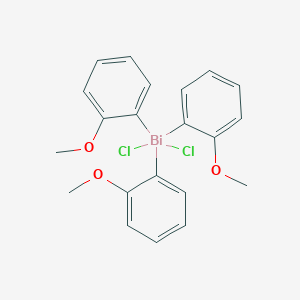 molecular formula C21H21BiCl2O3 B048044 Tris(2-methoxyphenyl)bismuth Dichloride CAS No. 121899-81-8