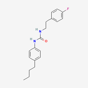 molecular formula C19H23FN2O B4804500 N-(4-BUTYLPHENYL)-N'-(4-FLUOROPHENETHYL)UREA 
