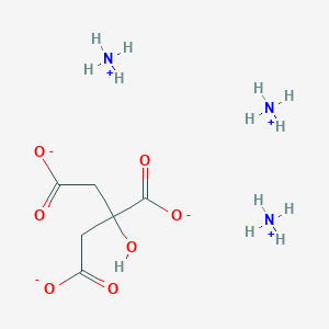 molecular formula C₆H₁₇N₃O₇ B048046 三铵柠檬酸盐 CAS No. 3458-72-8
